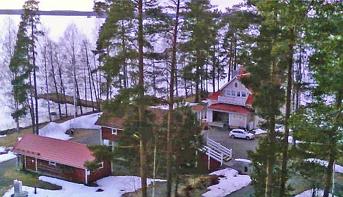 ilmakuva Hirvijärven päärakennuksesta